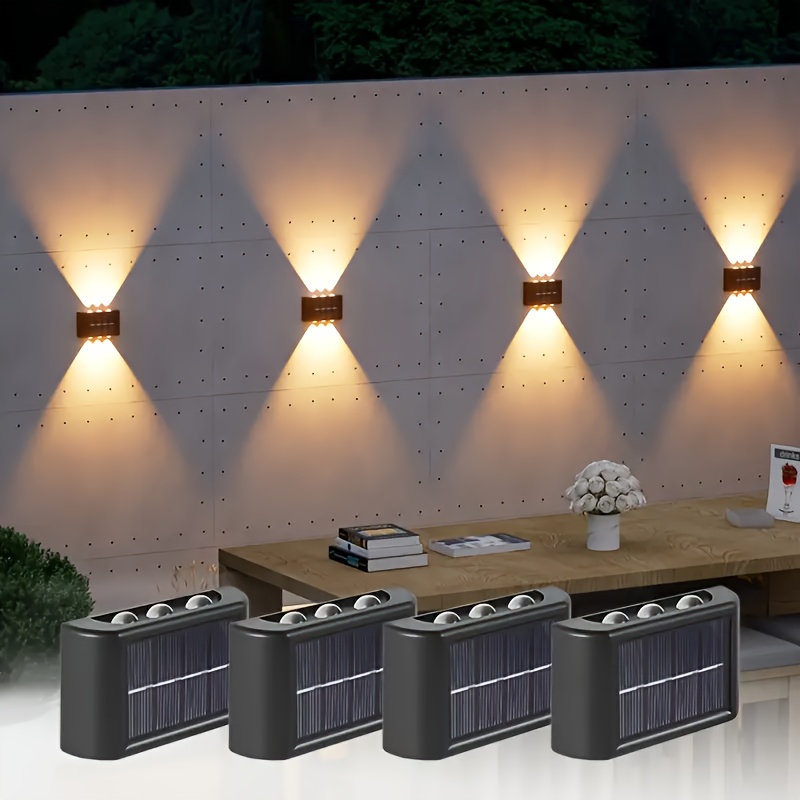 Smart Garden Lamp - مصباح جداري شمسي LED خارجي مقاوم