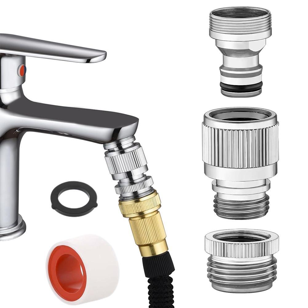 Smart Garden Water - مجموعة محول الصنبور لخرطوم الحديقة واتصال
