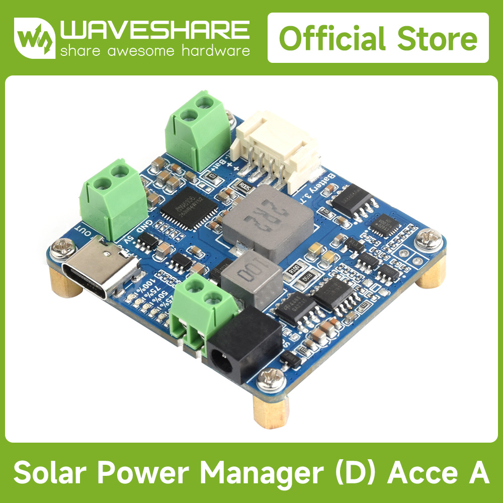 Smart Garden Arduino - وحدة مدير الطاقة الشمسية Waveshare (D)،