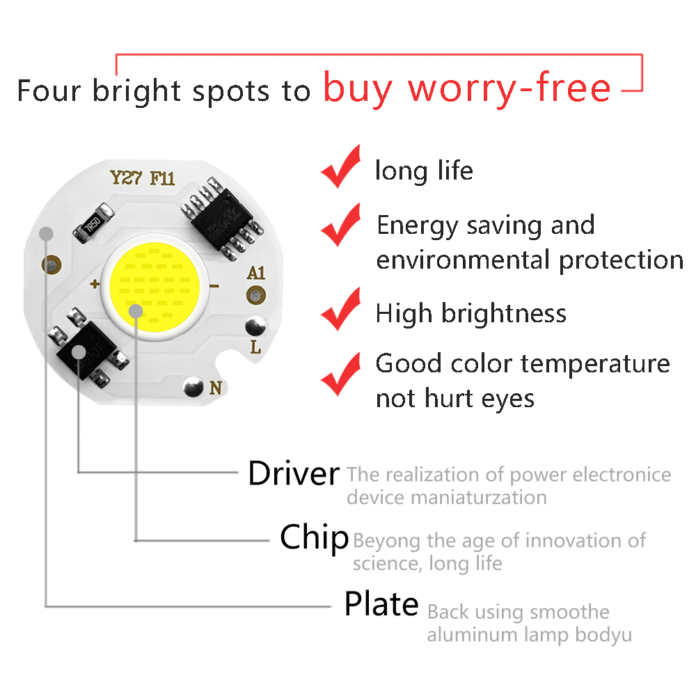 6 حزمة COB LED رقاقة أضواء 220 - مراجعة Smart Garden Lamp وسعره