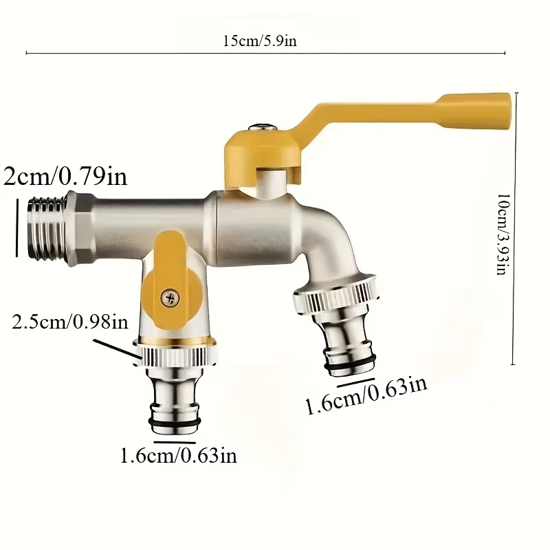 صنبور حديقة مزدوج المخرج - وصل - مراجعة Smart Garden Water وسعره