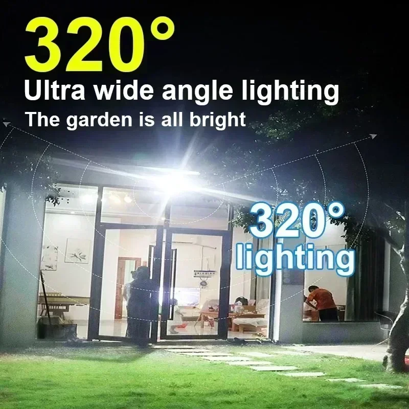 12000LM مصباح الجدار الشمسي ال - مراجعة Smart Garden Lamp وسعره