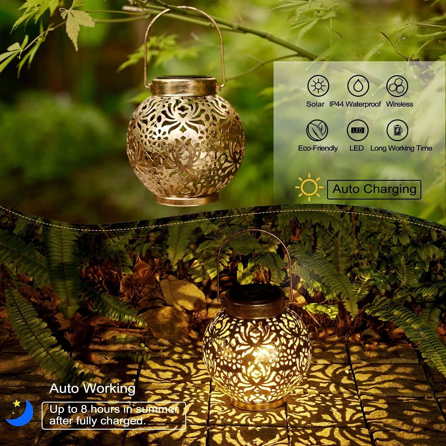 1-6 قطع من الفوانيس الشمسية ال - مراجعة Smart Garden Lamp وسعره