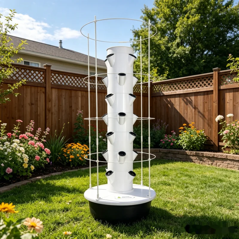 برج زراعة مائية عمودي بـ 7 طبق - مراجعة Smart Garden Trellis وسعره