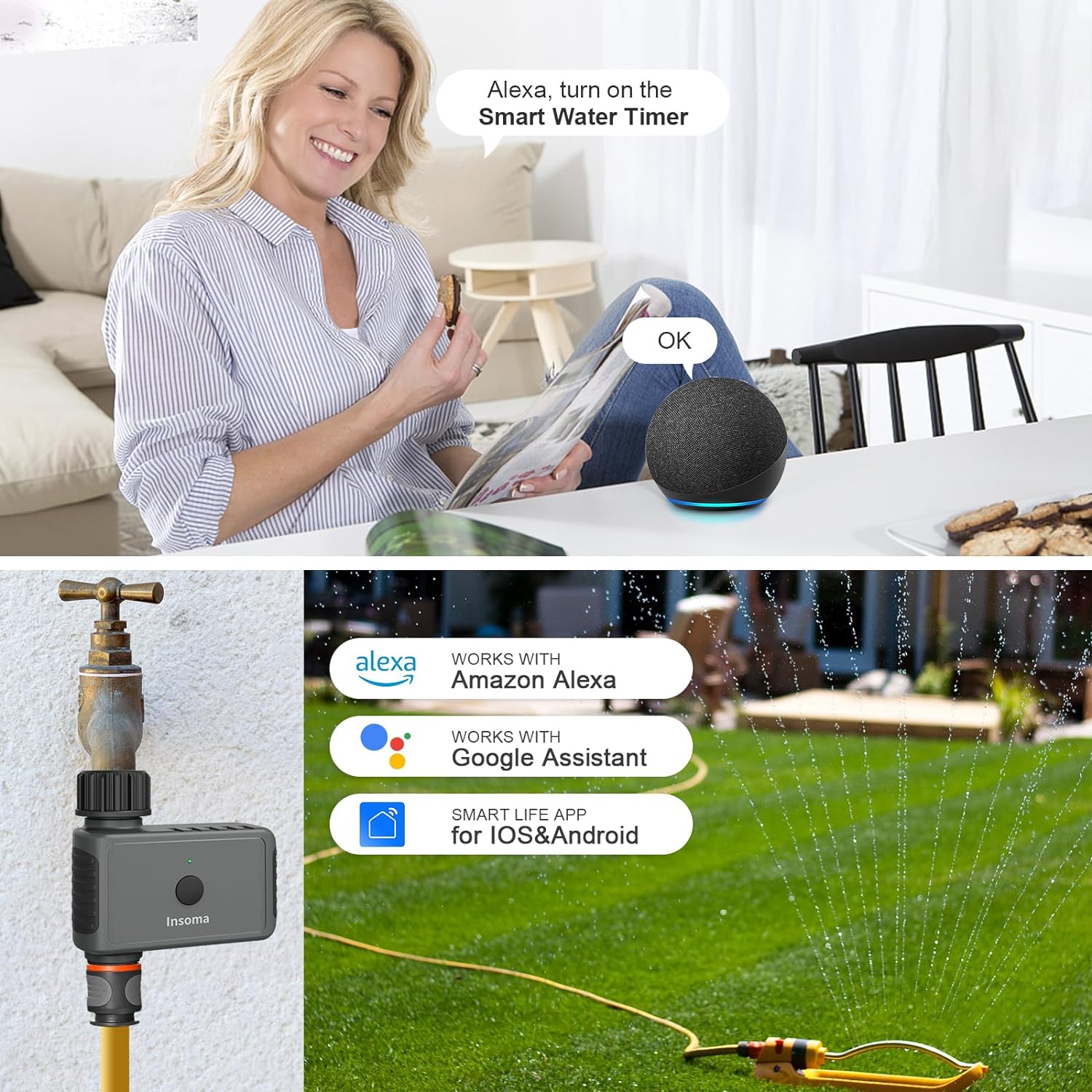 Insoma Wifi التلقائي الرش المو - مراجعة Smart Garden Monitoring System وسعره